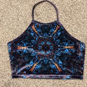 Liberated Heart Velvet Crop Top